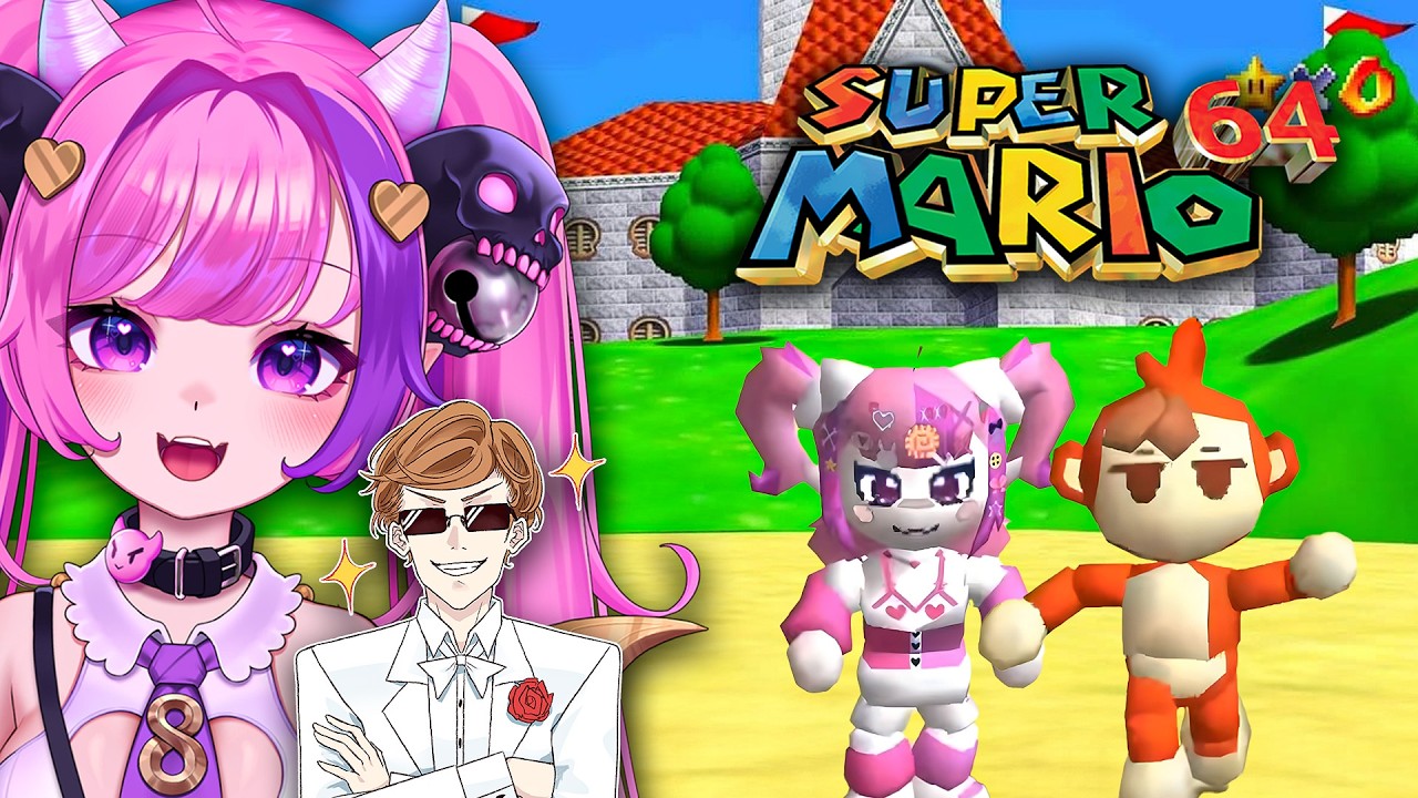 Ironmouse & Connor Play Super Mario Bro 64 With A Twist!