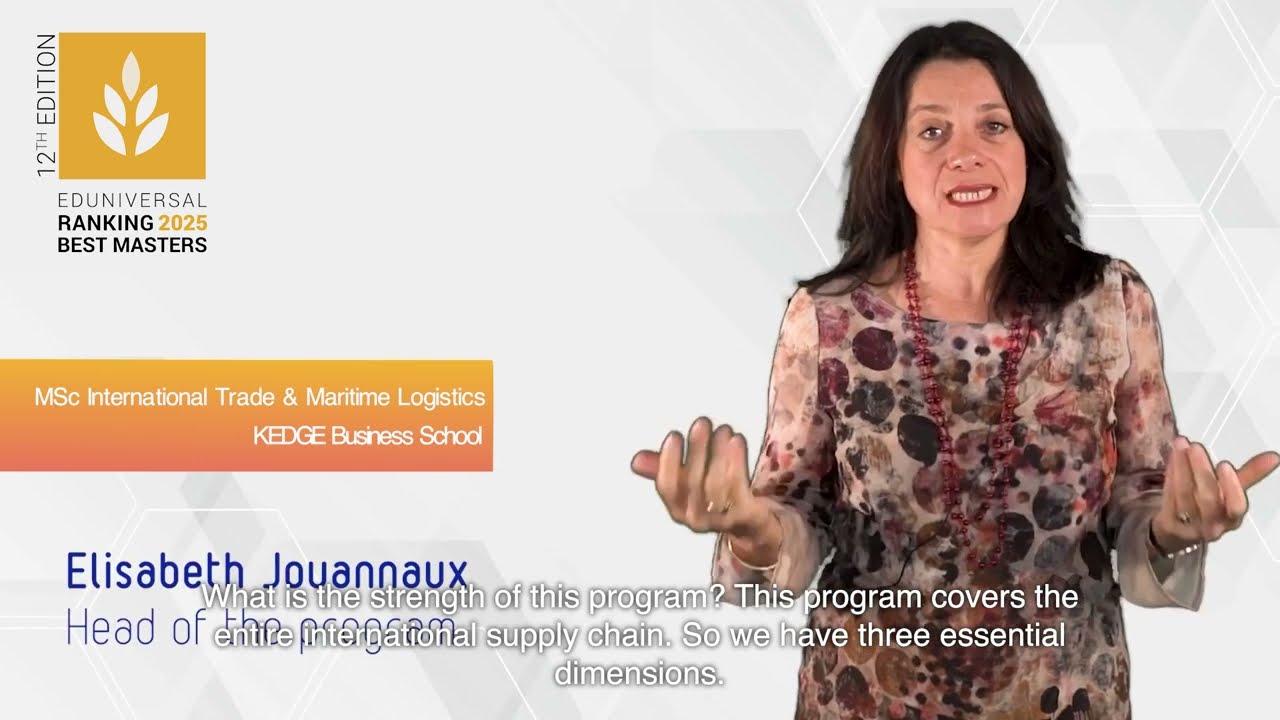 Elisabeth Jouannaux, MSc International Trade & Maritime Logistics, KEDGE Business School