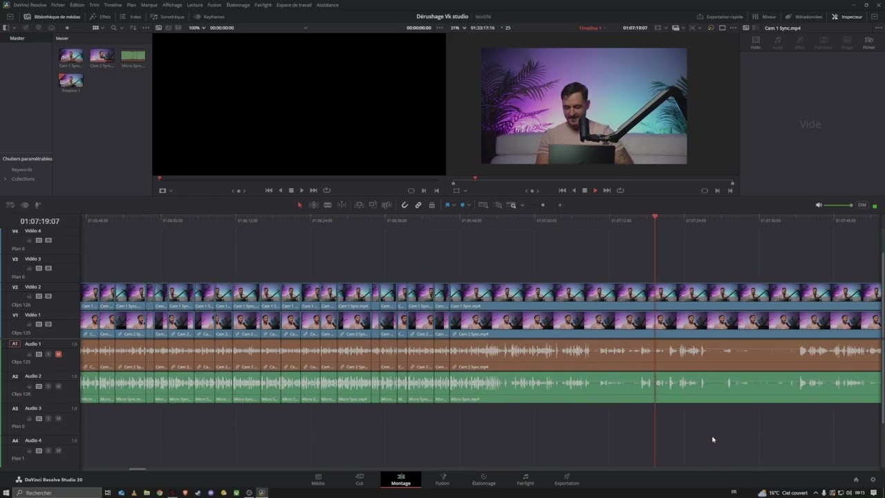 D&eacute;rushage Vk studio Rapide