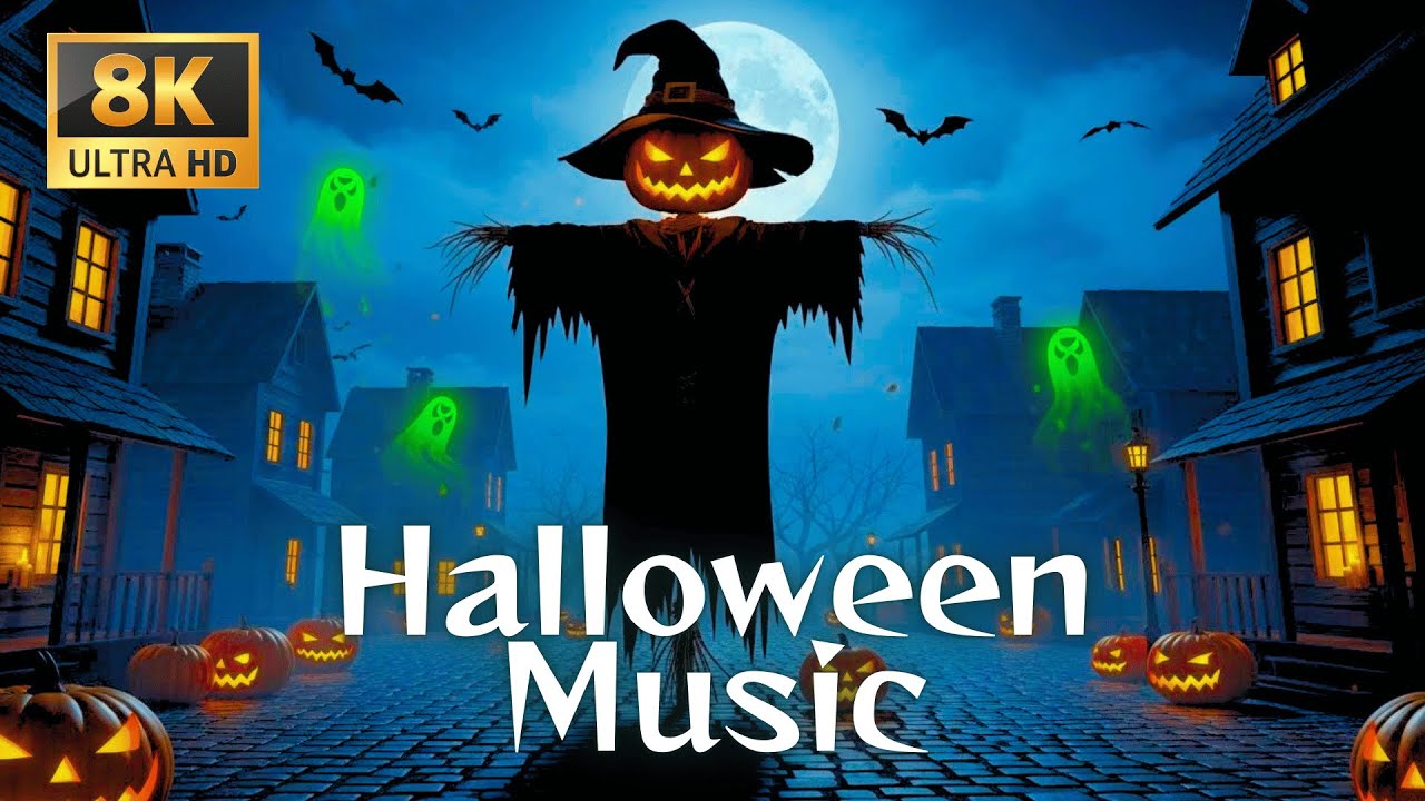 Halloween Night Ambience 2025 🎃 Haunted Pumpkin Village 👻 Relaxing Spooky Sleep Music Therapy