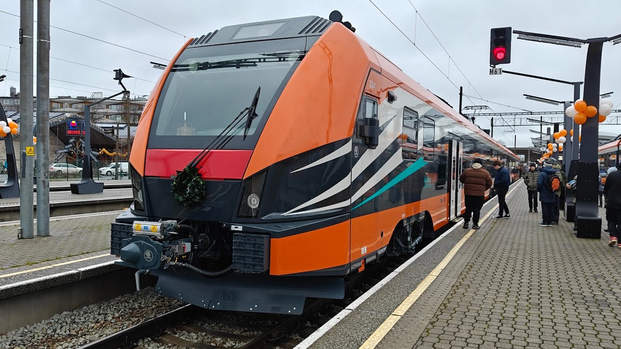 &Scaron;koda EMU 21Ev, презентация и первый рейс в Эстонии 🇪🇪 Elron 🥕