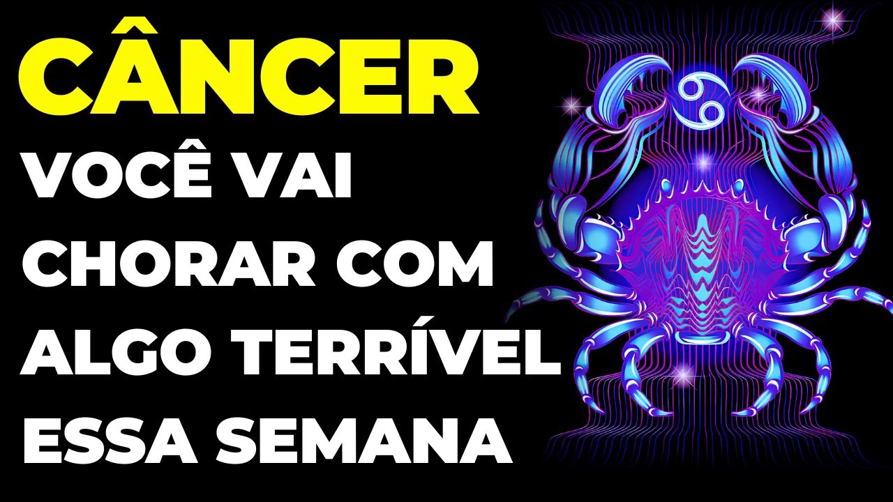 CÂNCER: 😢 VOCÊ VAI PERDER ALGO QUE NÃO GOSTARIA | UM ARREPENDIMENTO VAI CAUSAR DOR | É MUITO TRISTE