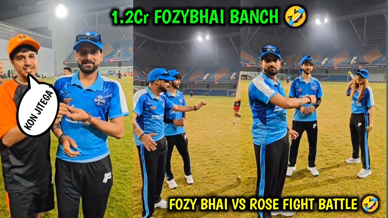 1.20 Cr FOZYBHAI BANCH 🤣 FOZY BHAI vs ROSE FIGHT BATTLE 🤣 DESI GAMER ALL ROUNDER 