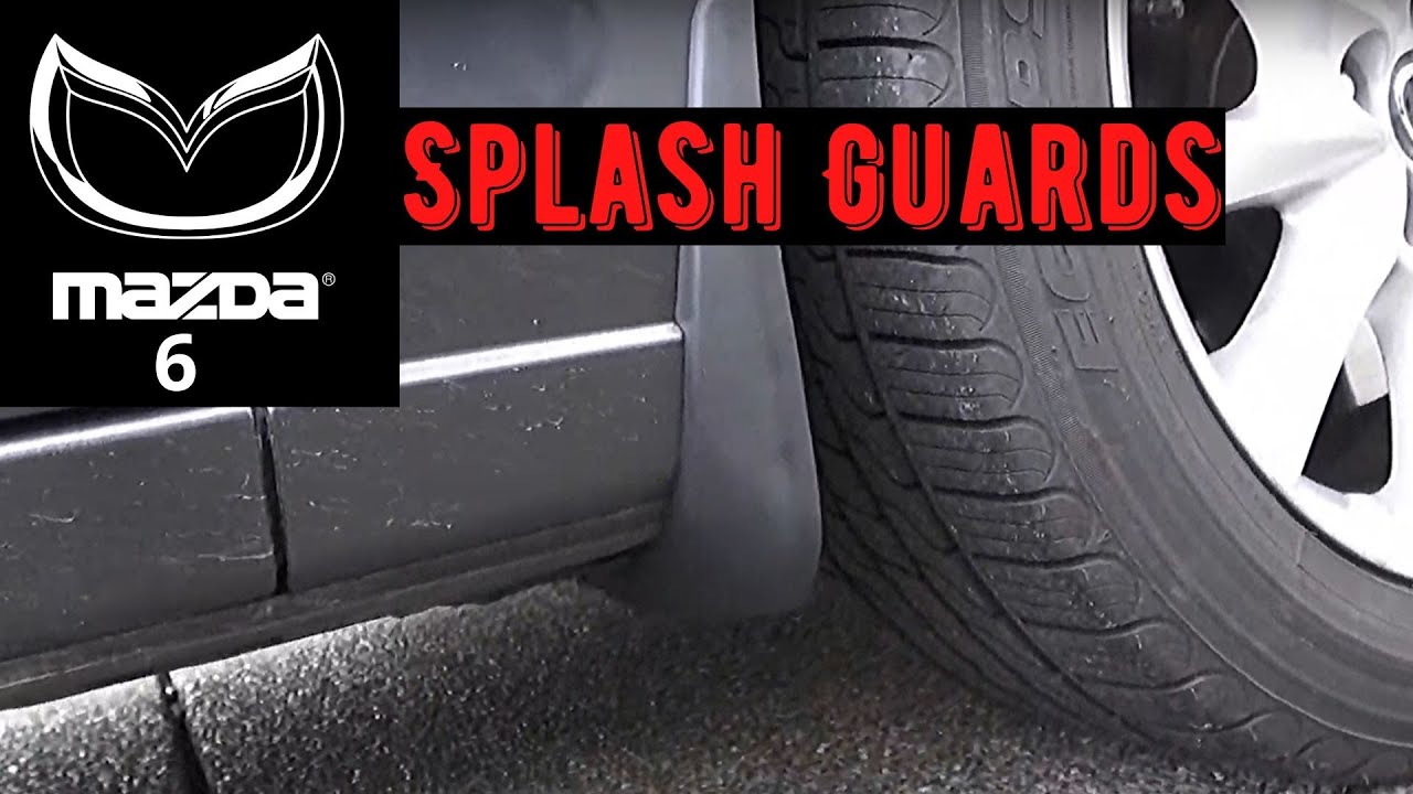2016 Mazda 6 splash guards Mazda 6 mud flaps Install and review
