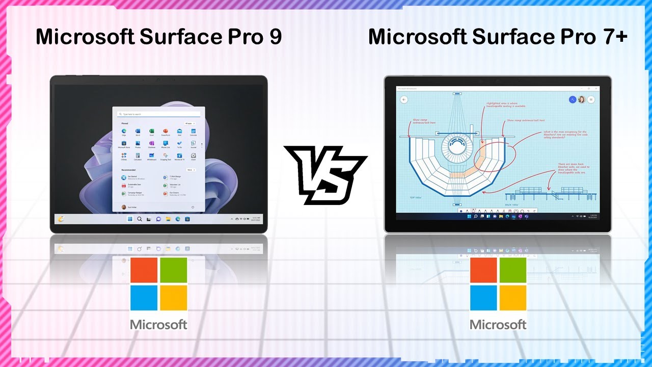 MICROSOFT SURFACE PRO 9 VS MICROSOFT SURFACE PRO 7+