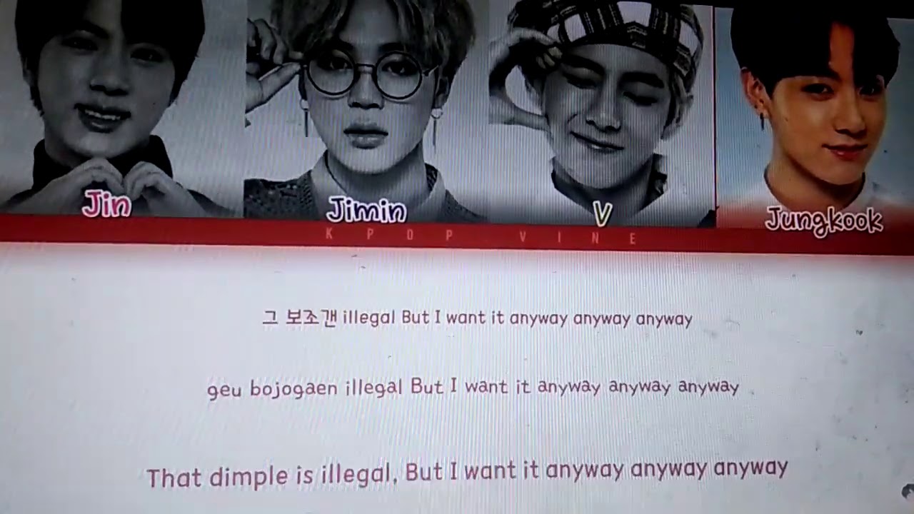 Dimple/illegal-Lyrics by-BTS