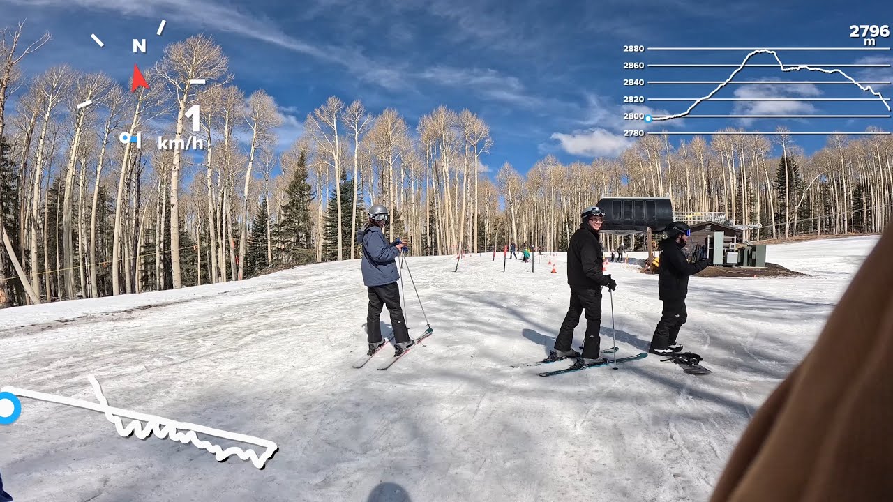 (Beginner) Snowbowl Green Slope Down Run #1 (Fail)