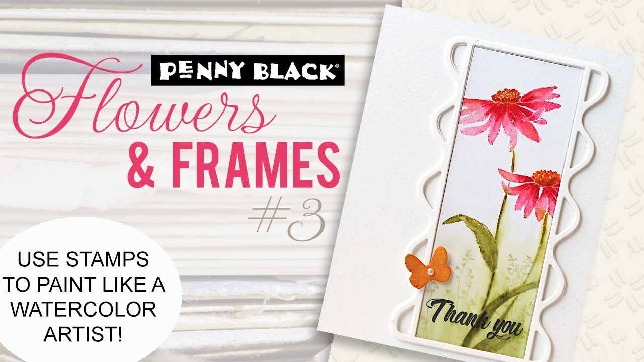 Use Stamps to “Paint” Watercolor Daisies | DIY Cardmaking | Flowers & Frames #3