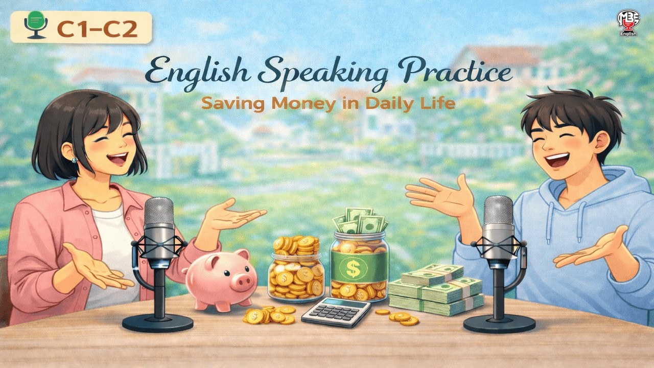 English Listening Practice (C1–C2) | Saving Money in Daily Life | Advanced Podcast Dialogue