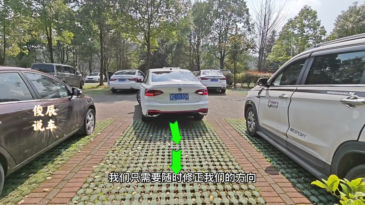 现实版倒车入库技巧，不看点位，不看库边线，驾校没教的倒车入库
