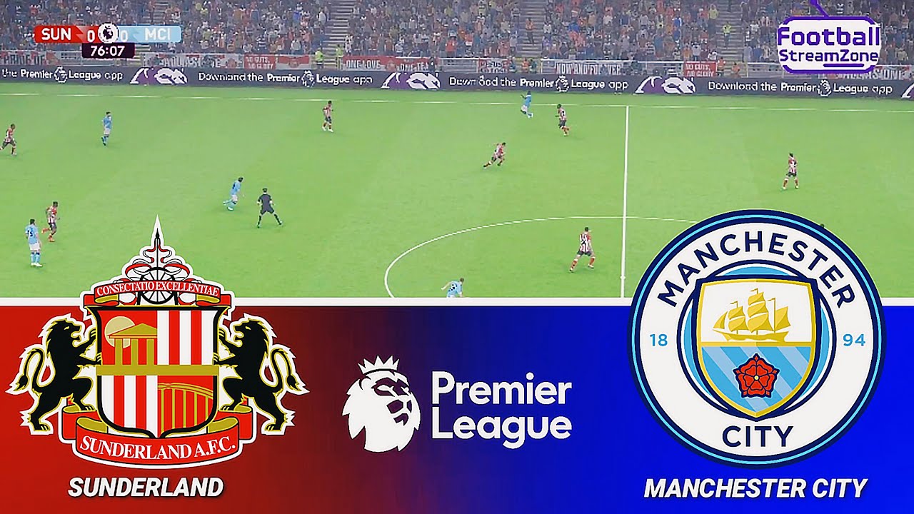 🔴SUNDERLAND VS MAN CITY - English Premier League 2025/26| Full Match All Goals | Pes 21 Gameplay