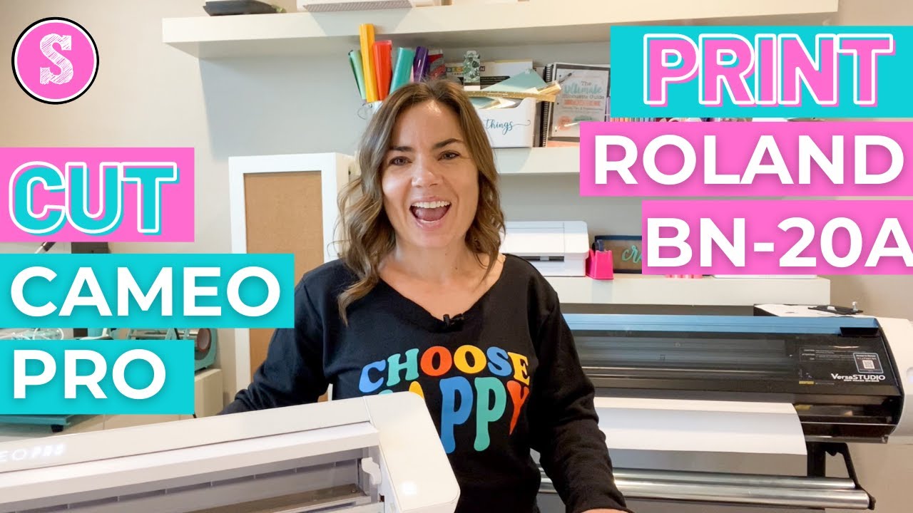 😍 How to Print on Roland BN-20 and Cut on Silhouette CAMEO to Increase Production
