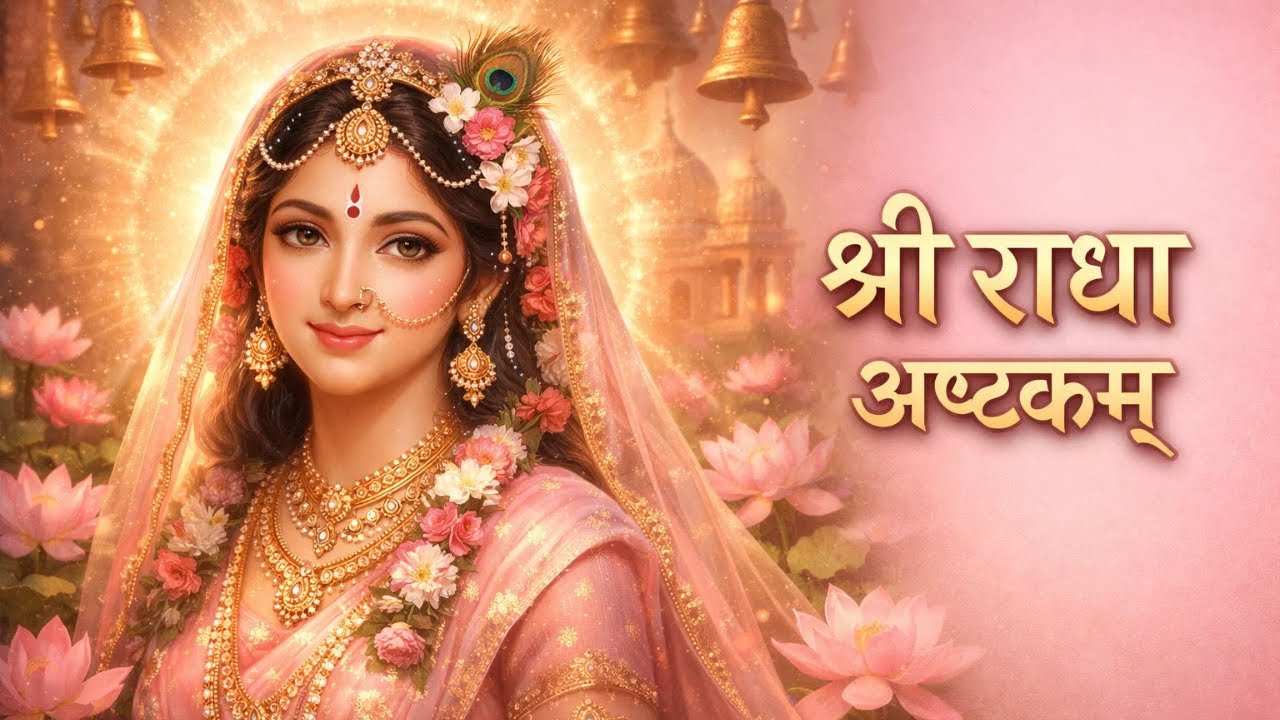 श्री राधा अष्टकम् | Radha Ashtakam | Divine Sanskrit Stotra with Music | Peaceful Bhakti