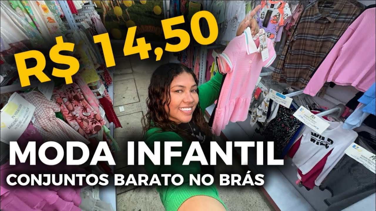 CONJUNTOS INFANTIL NO BRÁS DE 14,50 ÓTIMO PARA REVENDA - EMPREENDEDOR - LOJISTA - MODA INFANTIL 
