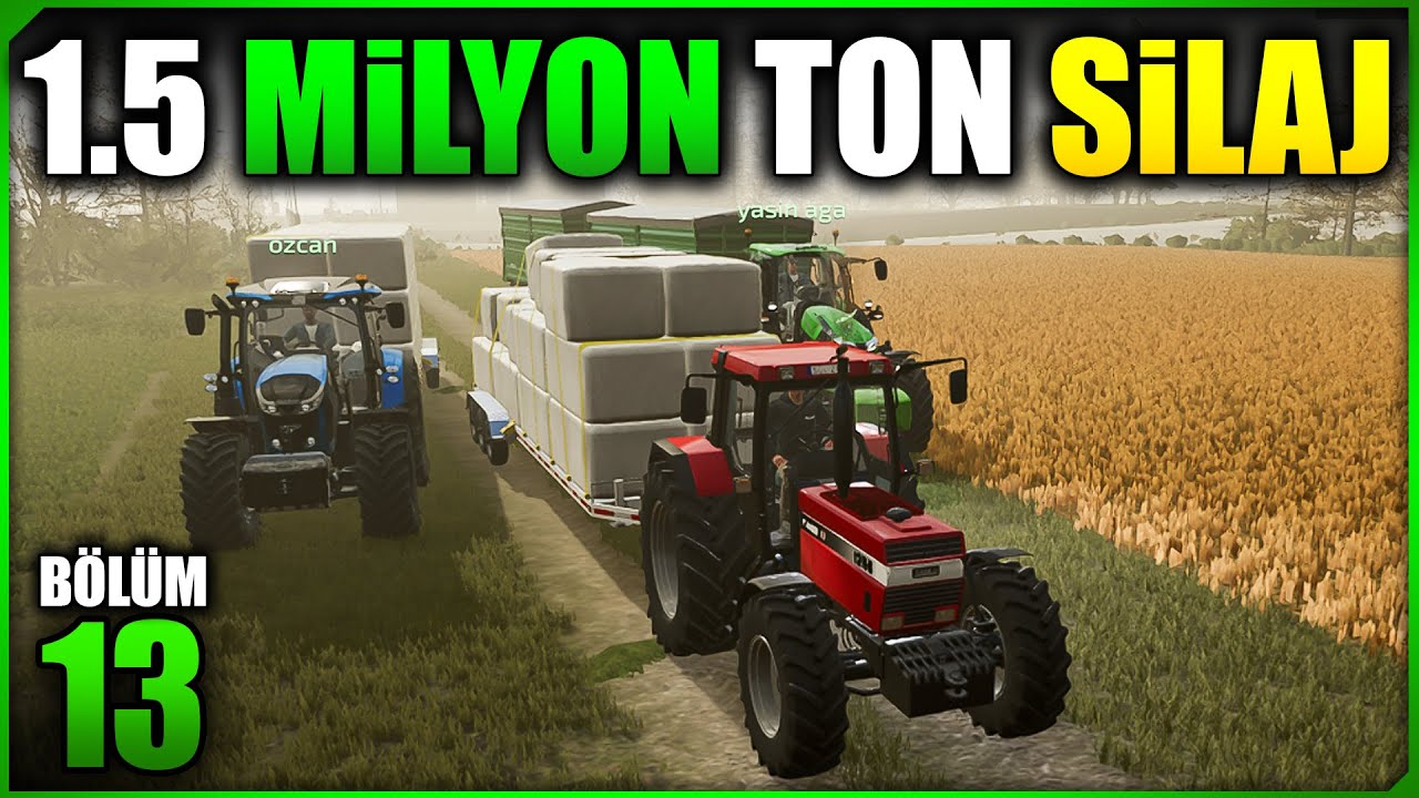 Rekor PARA! 1.5 Milyon Ton SİLAJ Hasadı 💸 [Farming Simulator 2022 S3-B13]