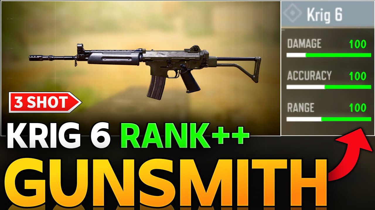 KRIG 6 BEST 3 SHOT GUNSMITH IN CALL OF DUTY MOBILE SEASON 3 | KRIG 6 GOT A BUFF RANK BUILD |