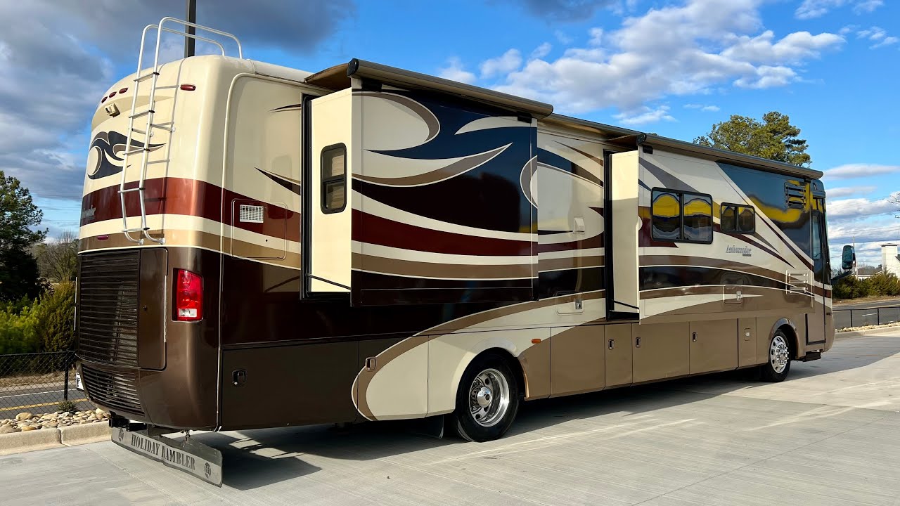 2008 HOLIDAY RAMBLER AMBASSADOR ПЛАН ЭТАЖА КОРИДОР 40 ФУТОВ 69 950 ДОЛЛАРОВ