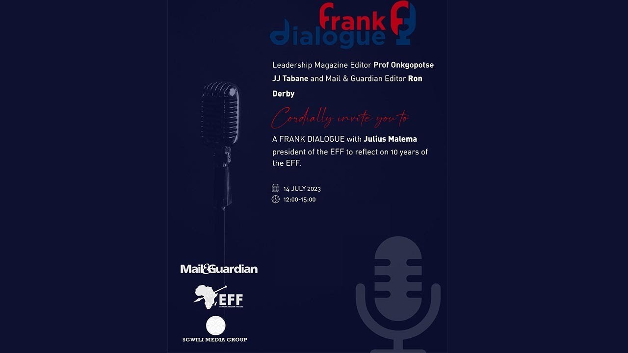 A Frank Dialogue With EFF President Julius Malema