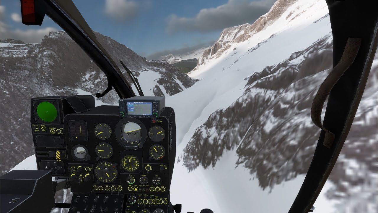 Arma Reforger. Denali The Alaskan tundra low level river flight in the SA342 Gazelle
