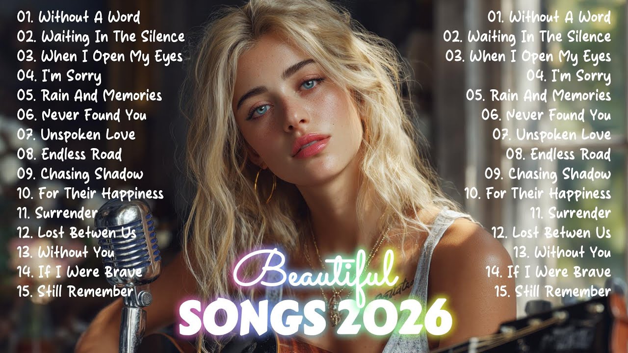 Beautiful Songs 🎵 Soft, Romantic & Emotional Love - Collection Best Music Playlist 2026