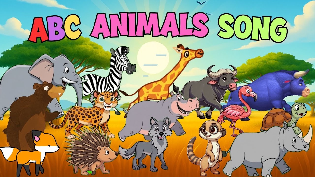 ABC Animals Sounds Song + Alphabet Animals 1 Hour| Learn ABC With Animals Song | Little Kitten Learn