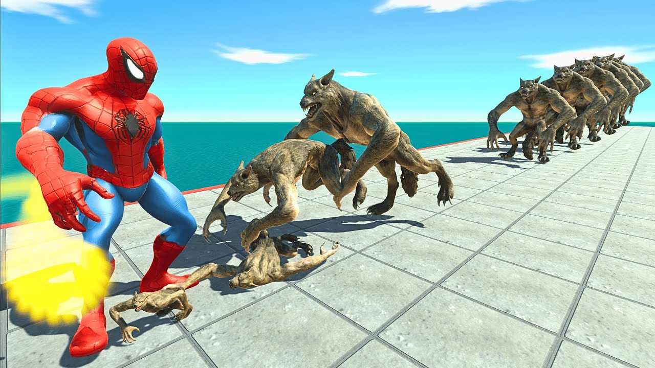 Avengers Team VS 10 Levels of Werewolves – ARBS Size Comparison