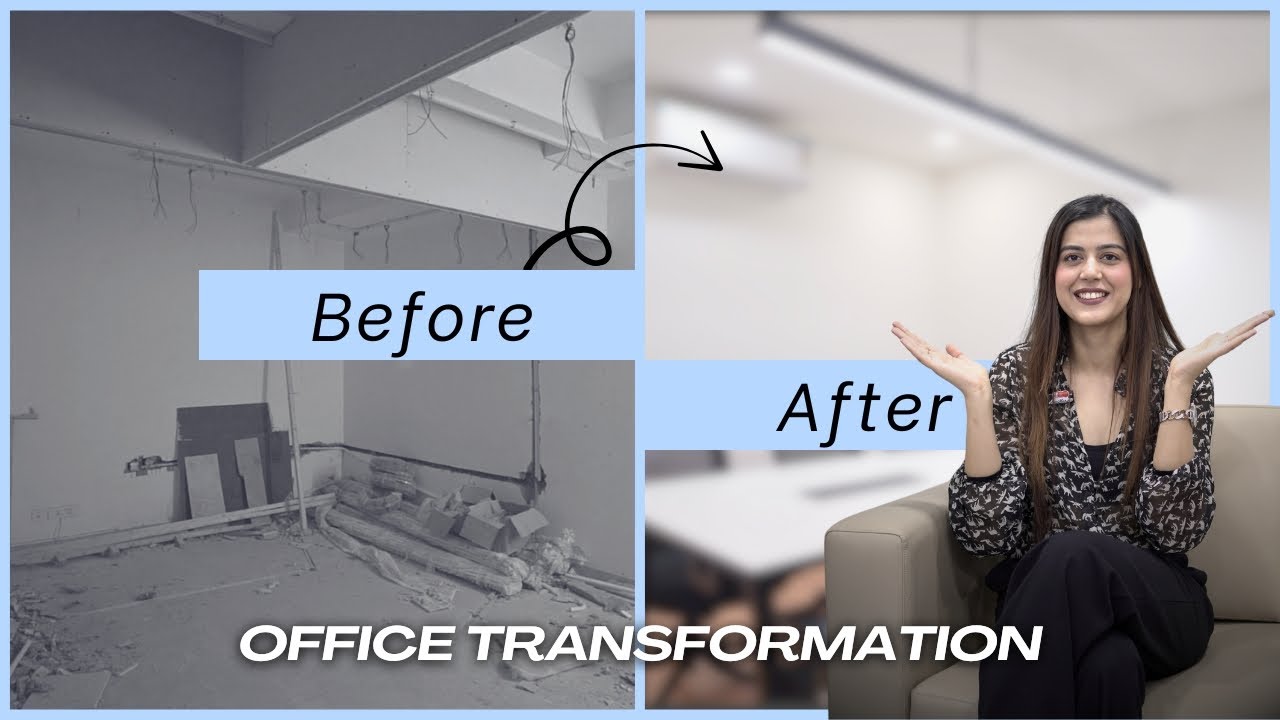 Before & After Office Interior | Full Turnkey Workspace Design in Delhi NCR