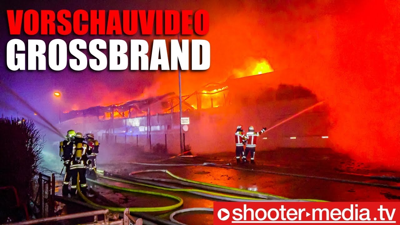 🔥  Vorschauvideo zum Großbrand in Allmendingen  🔥  Komplette Firma brennt ab | Großdoku folgt...
