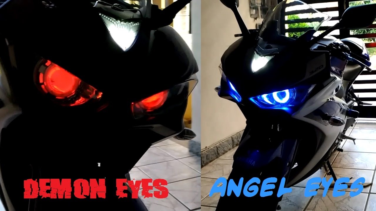 Yamaha R3... Xenon, Angel e Demon Eyes - VnV#002