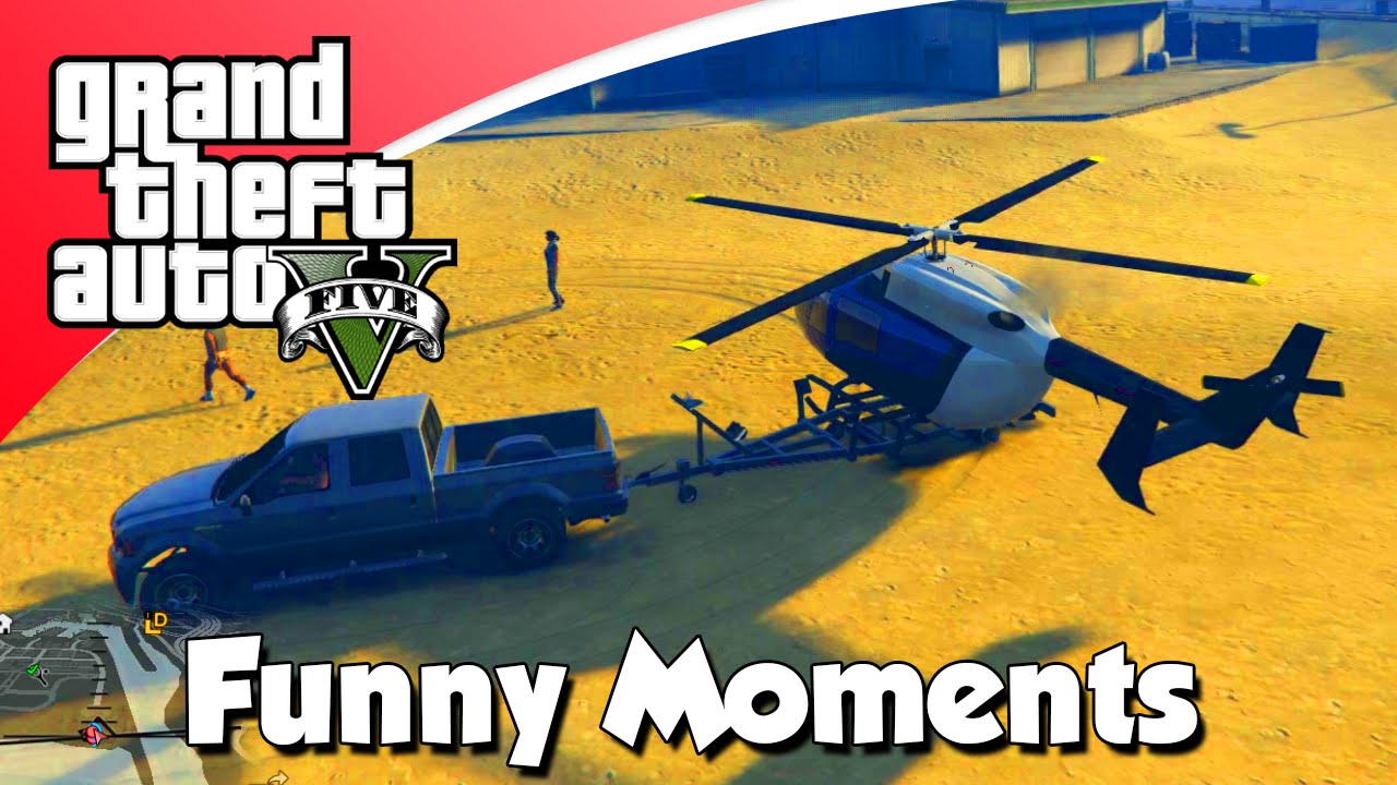 GTA V Funny Moments - GROTE EXPLOSIES, HELI OP EEN TRUCK! (GTA 5 Online)
