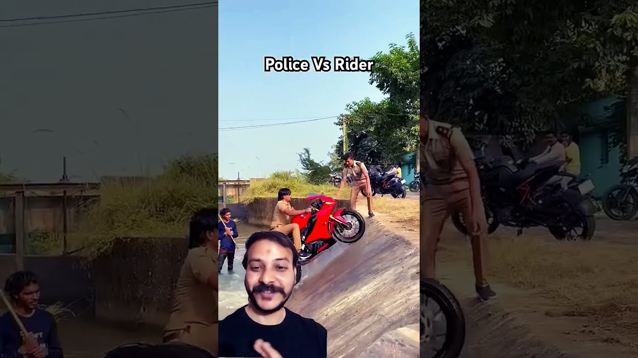 Police se nahi ride hui superbike 🤣 