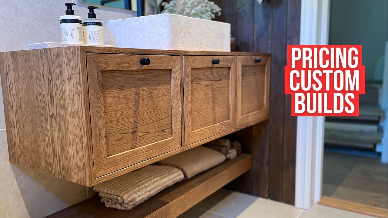 Building a Custom Bathroom Vanity⏐My Pricing Strategy Explained