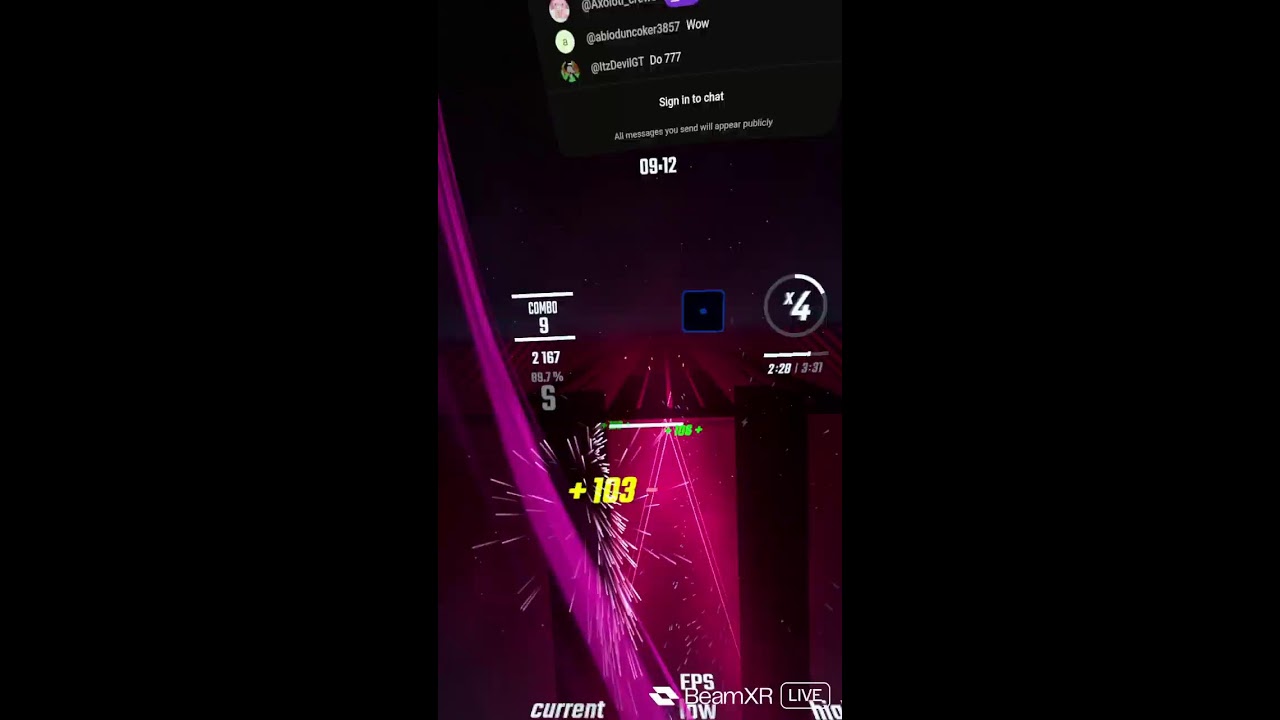 + Playing Beat Saber +