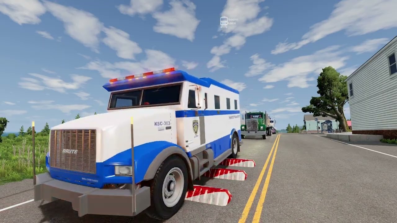 Colorful Cars, Truck and Buses vs Speed Bumps Day10 | BeamNG.drive