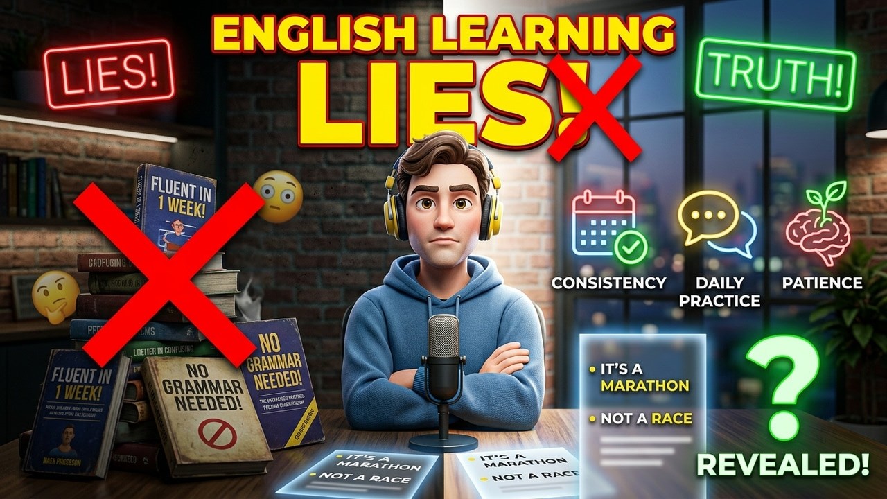 Stop Believing These English Learning Lies!  Truth About Fluency for Beginners