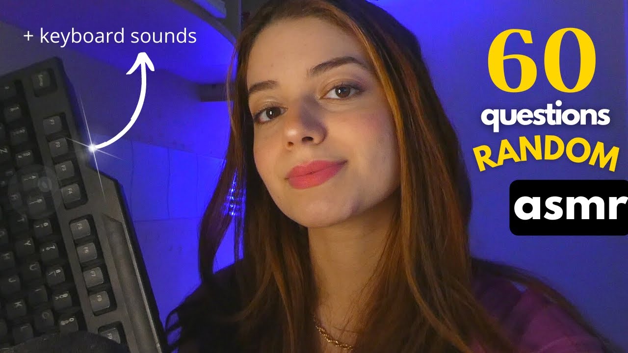 ASMR fr : RP INTERVIEW, réponds à ces questions ultra étranges & random + sons de clavier !