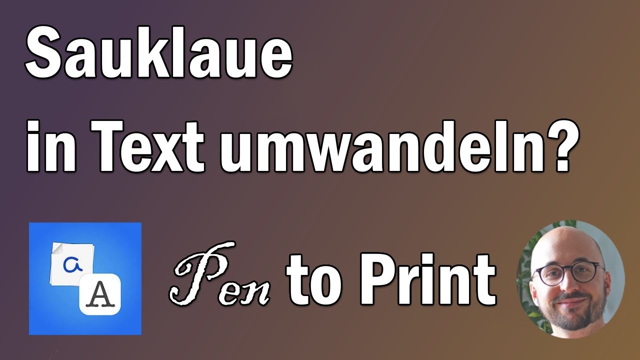 Pen to Print App Test - funktioniert die Handschrifterkennung?
