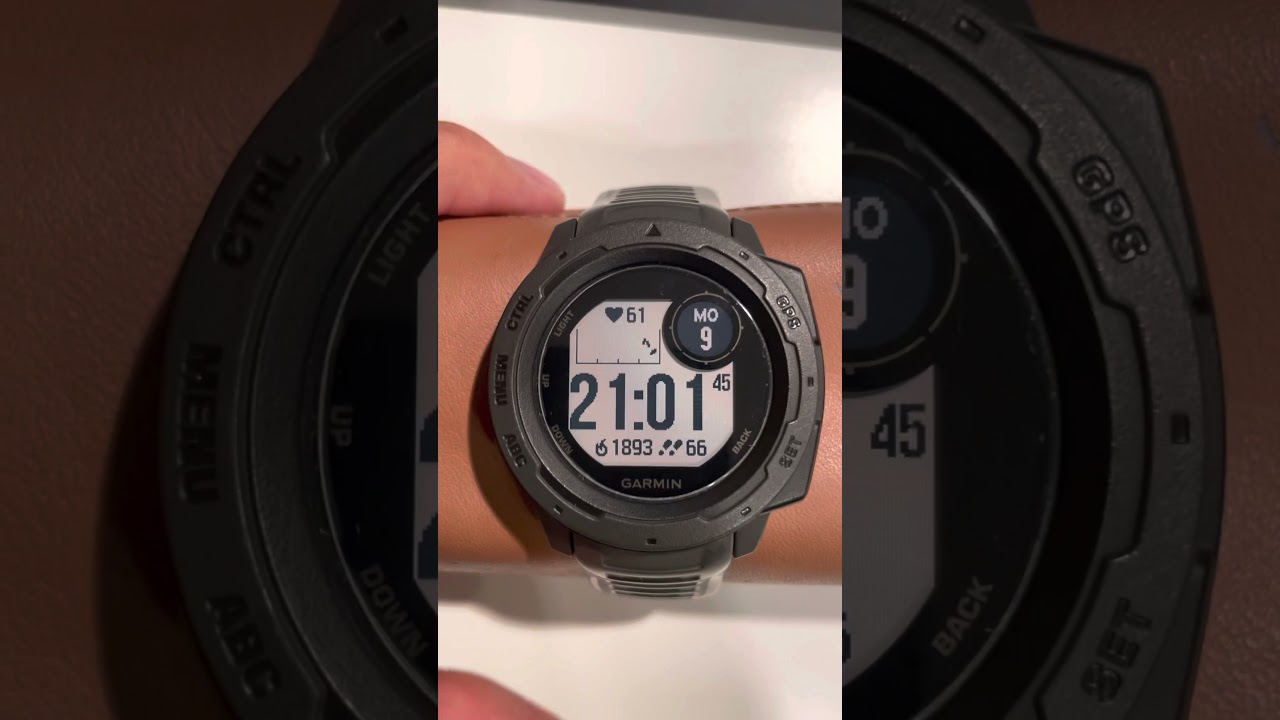 Datum einstellen/aktualisieren bei Garmin Instinct Uhren