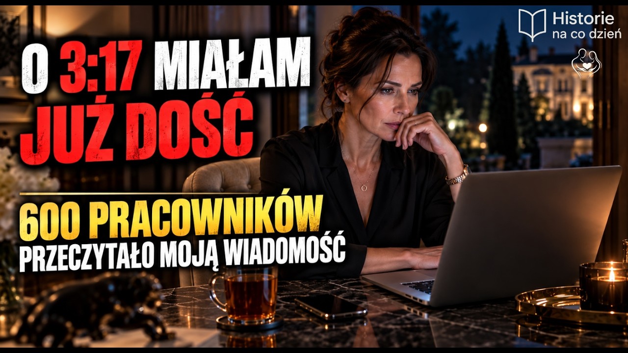 Za piątym razem mąż nie wr&oacute;cił na noc. O 3:17 jego 600 pracownik&oacute;w przeczytało wiadomość żony!
