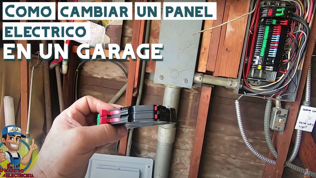 Como cambiar un panel electrico en un garaje.Video #103