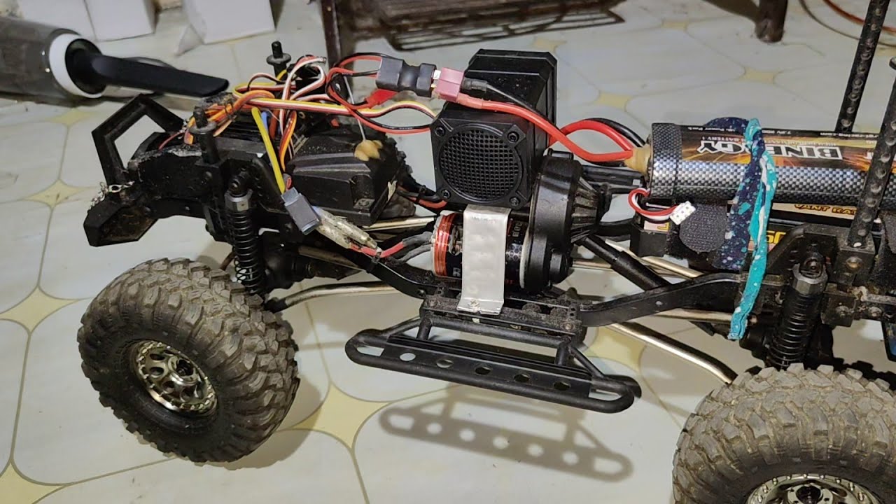 Tes mobil rc rgt offroad pakai sound KYRC engine dual spiker - makin terlihat nyata