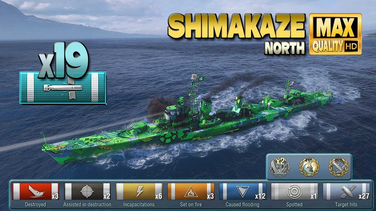 Shimakaze eats battleships for breakfast - best World of Warships games