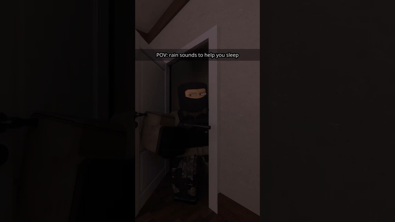 Rain Sounds To Help You Sleep Better #short #shorts #roblox #memes