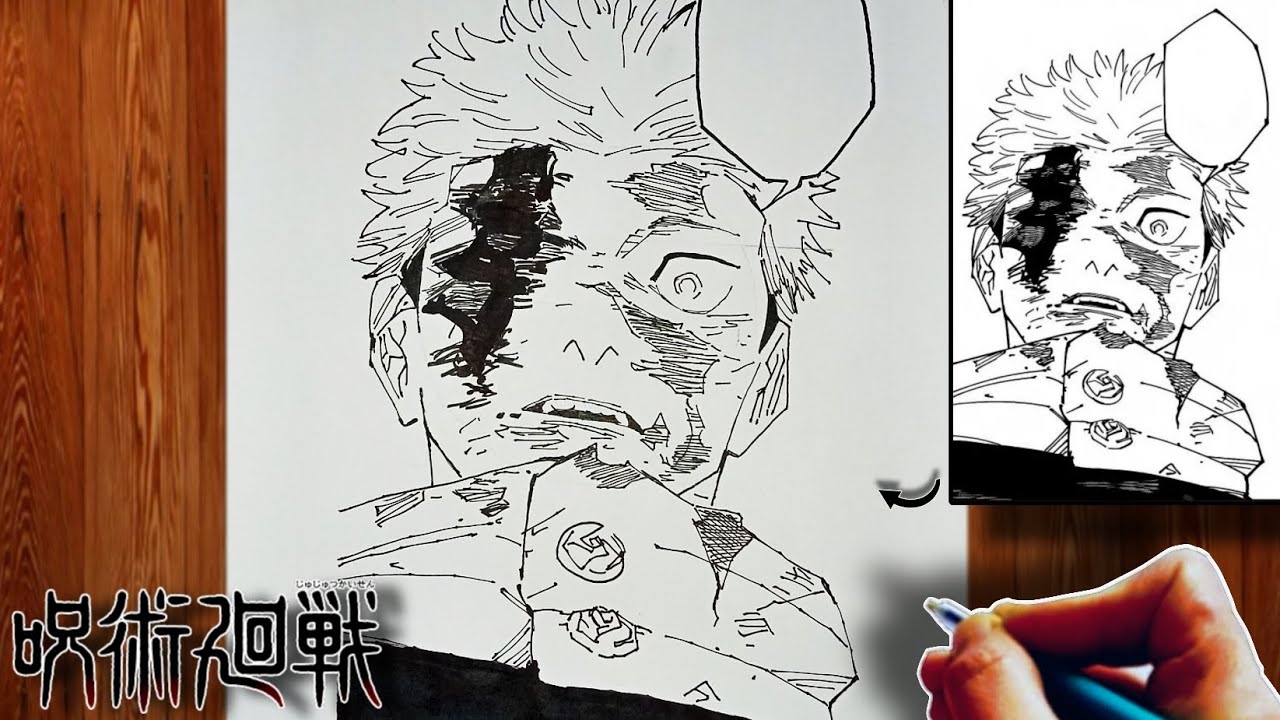 How to Draw Itadori Yuji ' You are me ' | Jujutsu kaisen | 呪術廻戦 | Step-by-Step Tutorial