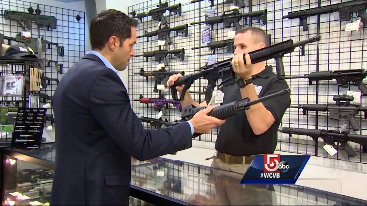Assault weapons are banned in Mass., but there is a catch