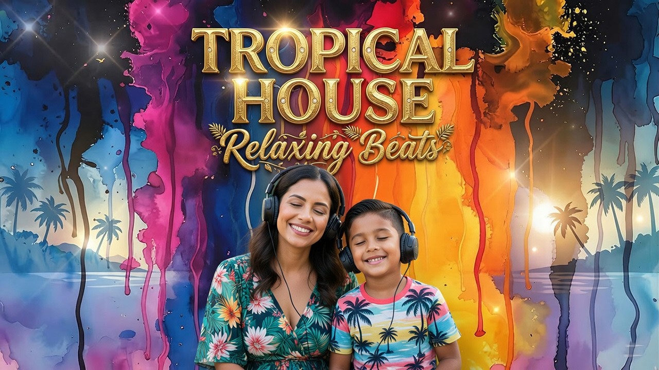 Fun Tropical House Playlist | Uplifting Winter Music & Painted Art