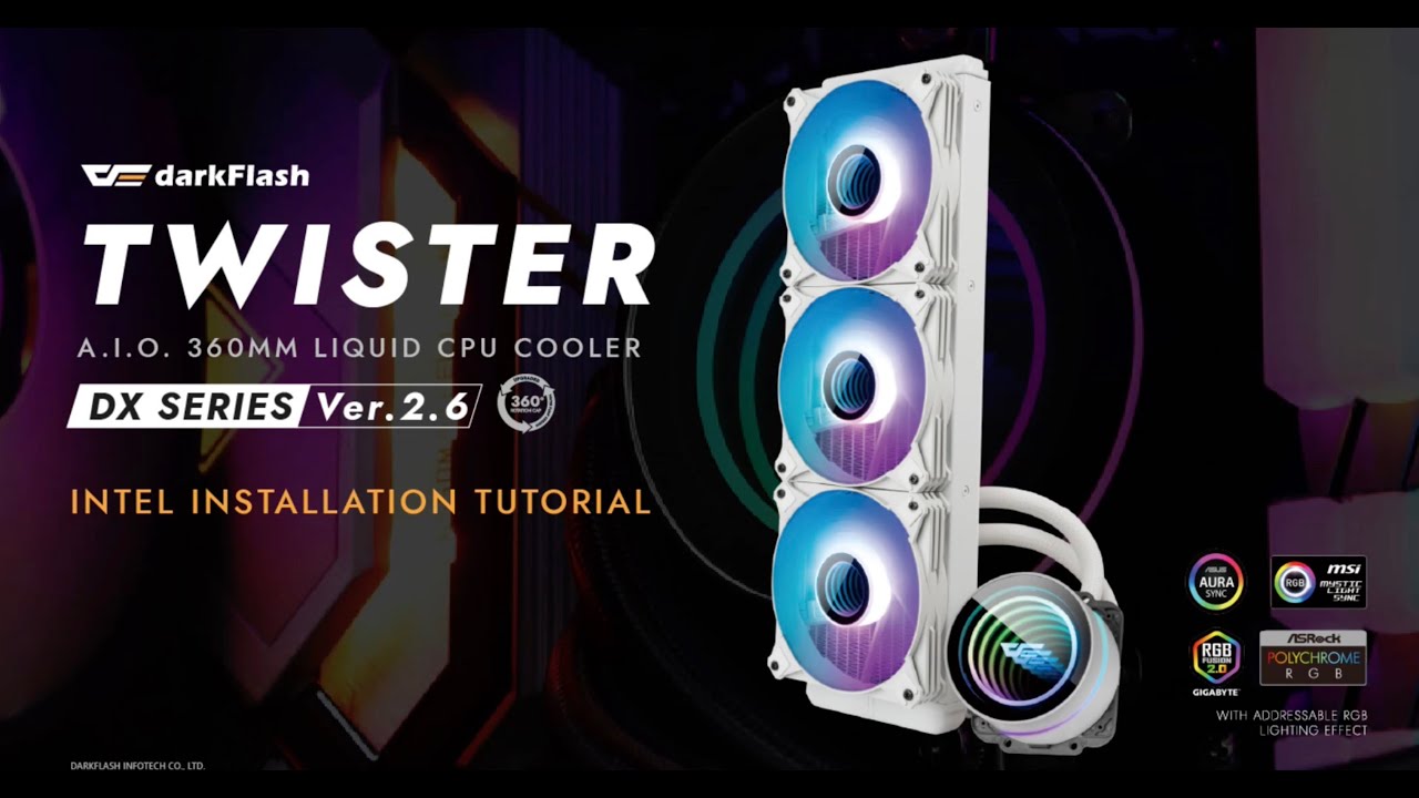 【darkFlash】Twister DX SERIES Ver.2.6 Intel cilps installation guide