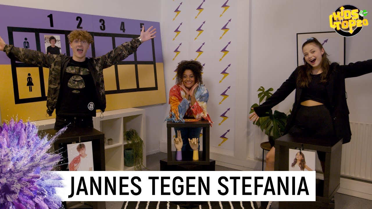JANNES & STEFANIA MAKEN ELKAAR AF😂 | De Jongens Tegen De Meiden | Kids Top 20 | NPO Zapp