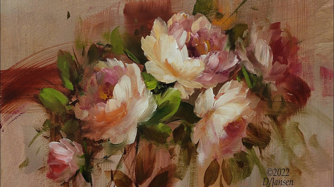 Creating and Practicing Rose Compositions with Acrylics