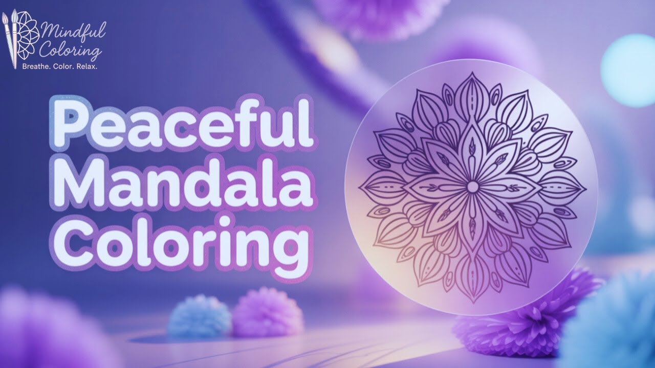 Warm Mandala Coloring 🌼 | Relaxing & Calm Art #coloring #mandala #satisfying